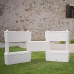 Okenný kvetináč Kit5 biely