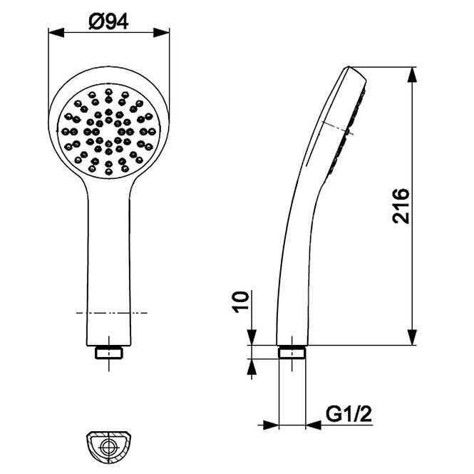 Sparc Ručná sprcha 1-F,2