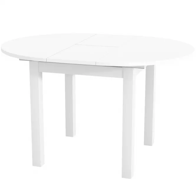 Skladací stôl Aurora 96/126x96cm biela,3