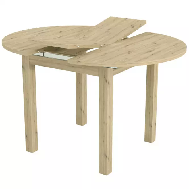 Skladací stôl Aurora 96/126x96cm dub artisan,2