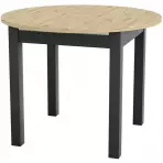 Skladací stôl Aurora 96/126x96cm dub artisan/čierna