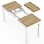 Skladací stôl Orion 03 100/160x60cm dub riviera/biela,4