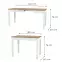 Skladací stôl Orion 03 100/160x60cm dub riviera/biela,2