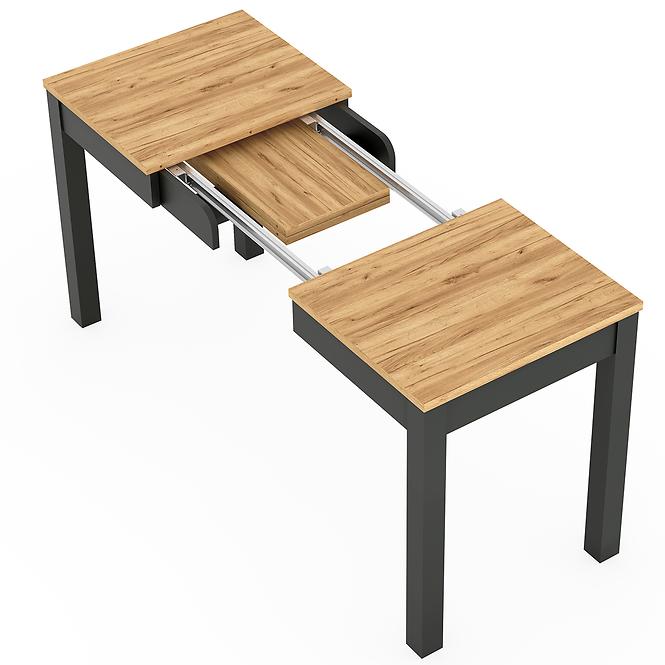 Skladací stôl Orion 03 100/160x60cm dub craft/čierna