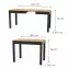 Skladací stôl Orion 03 100/160x60cm dub craft/čierna,2