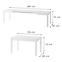 Skladací stôl Vega 02 130/280x85cm biela,2