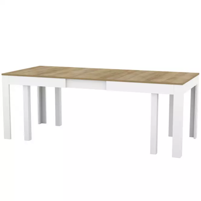 Skladací stôl Wenus 160/300x90cm dub riviera/biela,3
