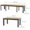 Skladací stôl Wenus 160/300x90cm dub craft/čierna,2