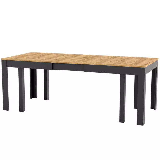 Skladací stôl Wenus dub craft/čierna