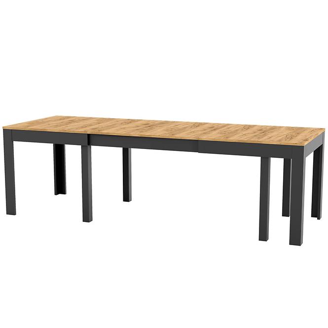 Skladací stôl Wenus dub craft/čierna