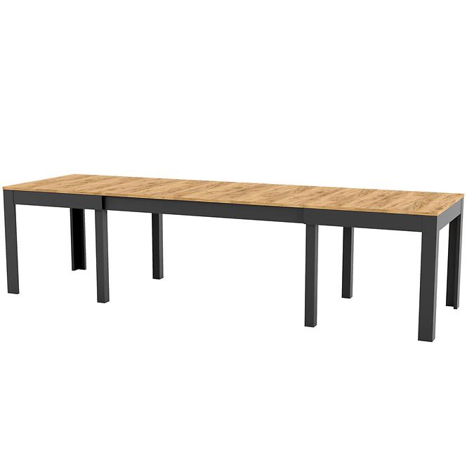Skladací stôl Wenus dub craft/čierna