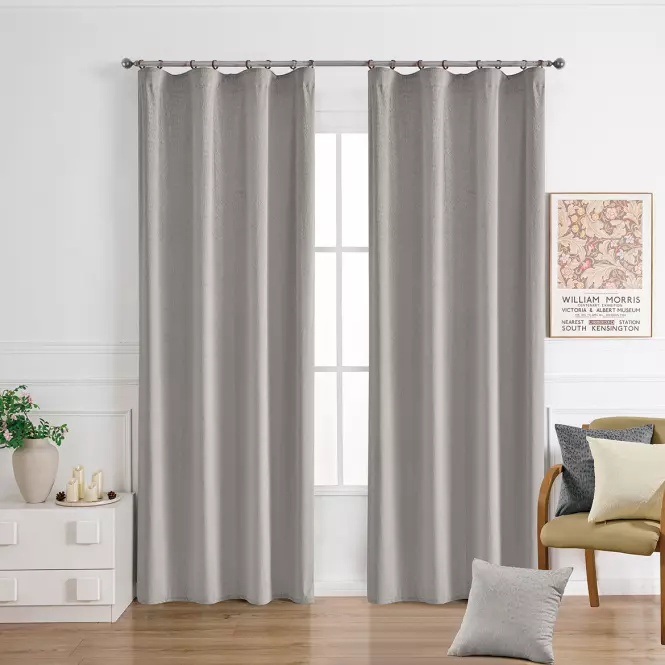 Závesový materiál EMMA VET447/2/210GSM béžová Tovar na mieru