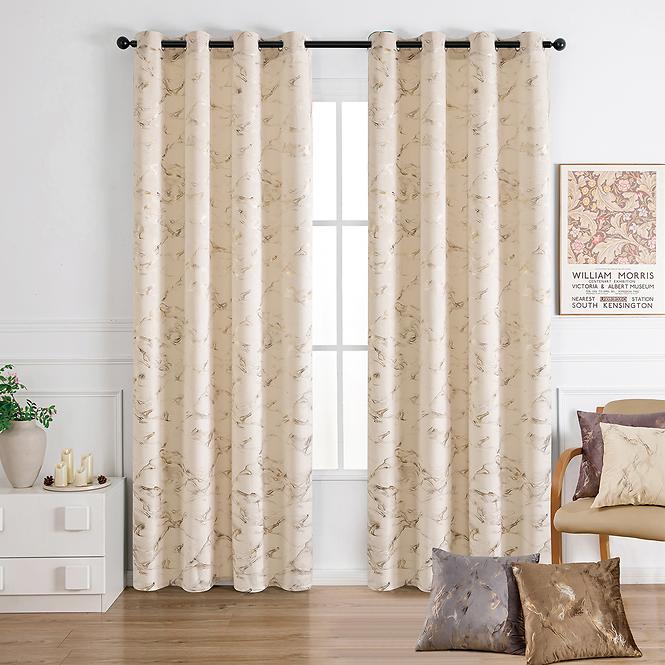 Záclonový materiál GOLDY VET479/1/210GSM krémová Tovar na mieru