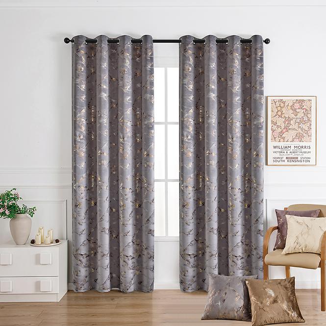Záclonový materiál GOLDY VET479/4/210GSM sivá Tovar na mieru
