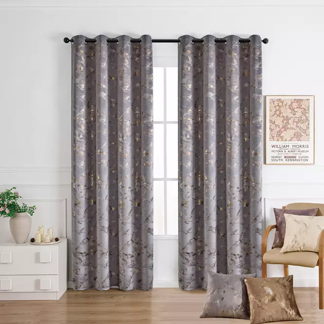 Závesový materiál GOLDY VET479/4/210GSM sivá Tovar na mieru