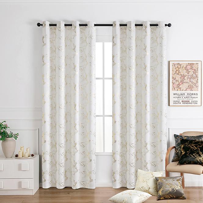 Záclonový materiál KLOE VET427/2/210GSM krémová Tovar na mieru