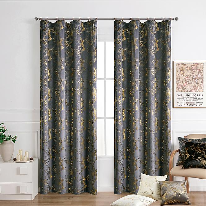 Záclonový materiál KLOE VET427/5/210GSM sivá Tovar na mieru