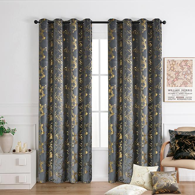 Záclonový materiál KLOE VET427/5/210GSM sivá Tovar na mieru