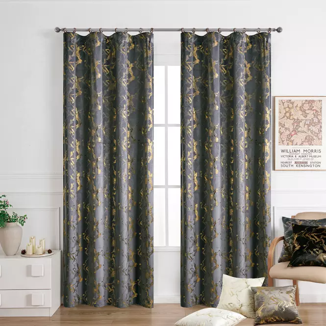 Závesový materiál KLOE VET427/5/210GSM sivá Tovar na mieru