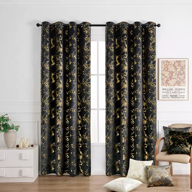 Záclonový materiál KLOE VET427/6/210GSM čierny Tovar na mieru