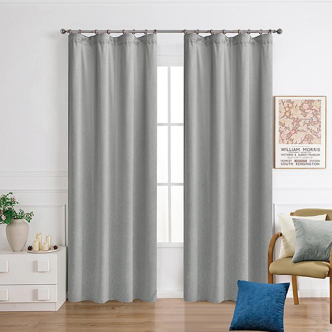 Záclonový materiál ROSALIA VET449/3/210GSM sivá Tovar na mieru