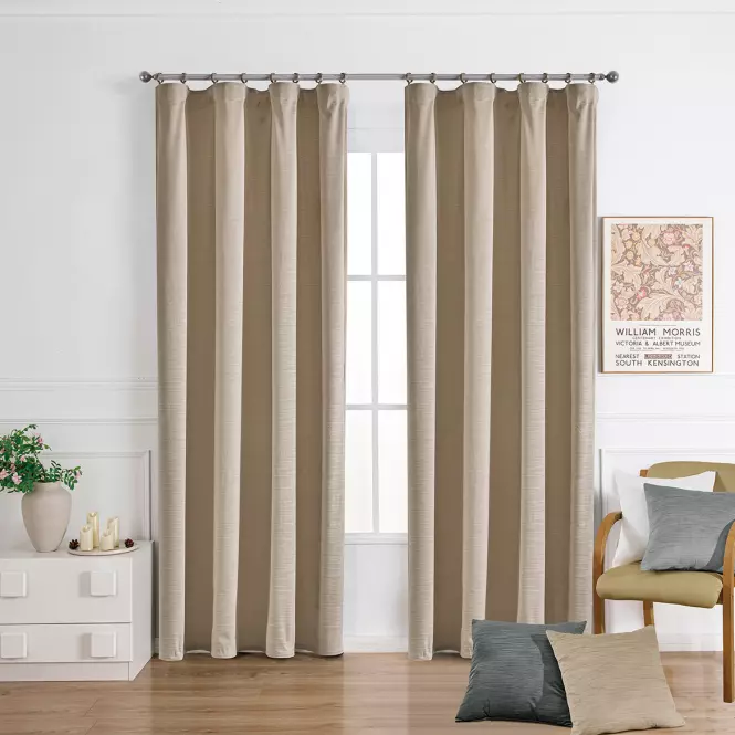 Závesový materiál SOFI VET476/4/210GSM béžová Tovar na mieru,3