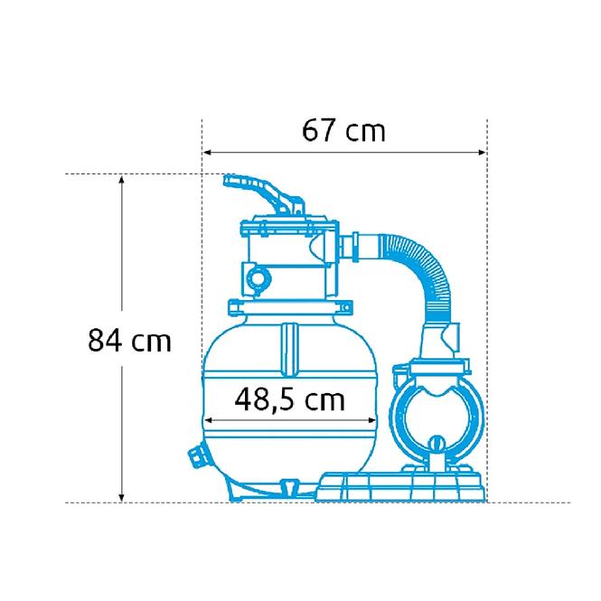 Filtrace písková ProStar Profi 8 m3/h