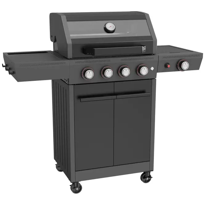 Mercado Plynový gril Luxe čierny 4+1  15 kW,2