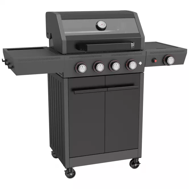 Mercado plynový gril Luxe čierny 4+1  15kw