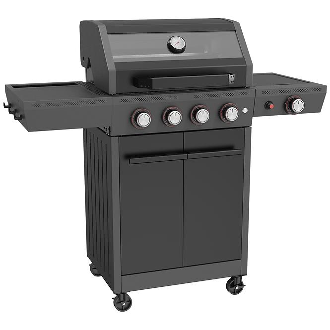 Mercado plynový gril Luxe čierny 4+1  15kw
