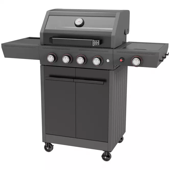 Mercado plynový gril Luxe čierny 4+1  15kw