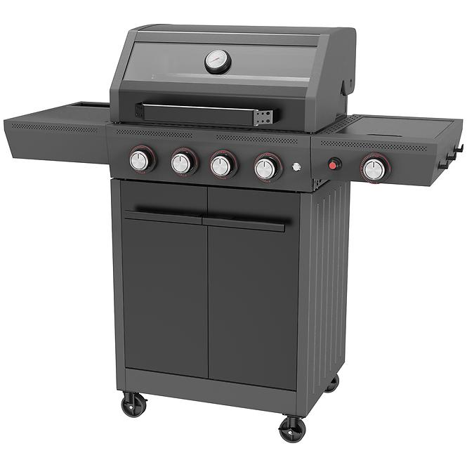 Mercado plynový gril Luxe čierny 4+1  15kw