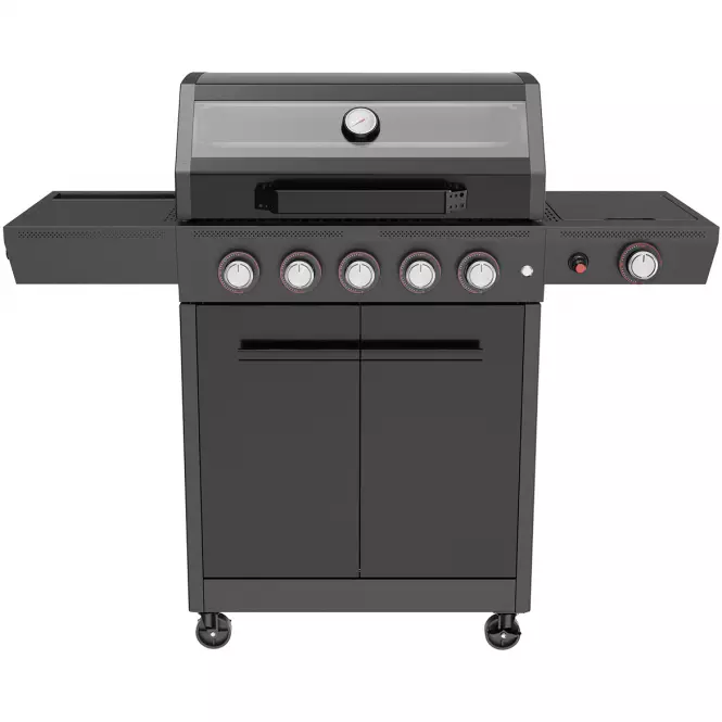 Mercado plynový gril De Luxe čierny 5+1 18kw