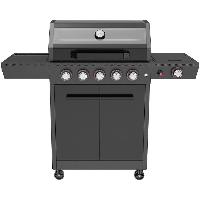 Mercado plynový gril De Luxe čierny 5+1 18kw