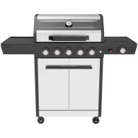 Mercado plynový gril De Luxe silver 5+1 18 kW