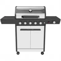 Mercado plynový gril De Luxe silver 5+1 18kw
