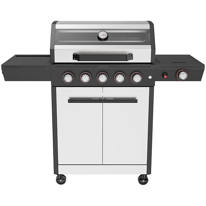 Mercado plynový gril De Luxe silver 5+1 18kw