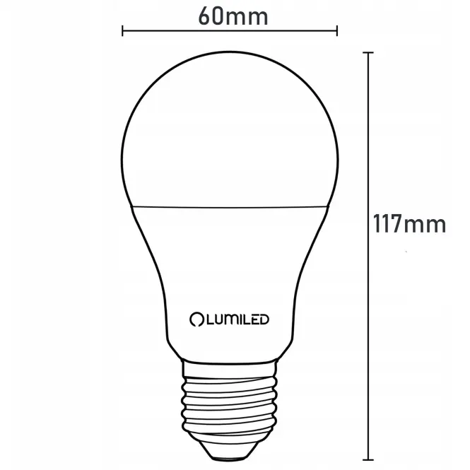 Žiarovky Lumiled A60 13W 840 E27 1521lm 4000K,4
