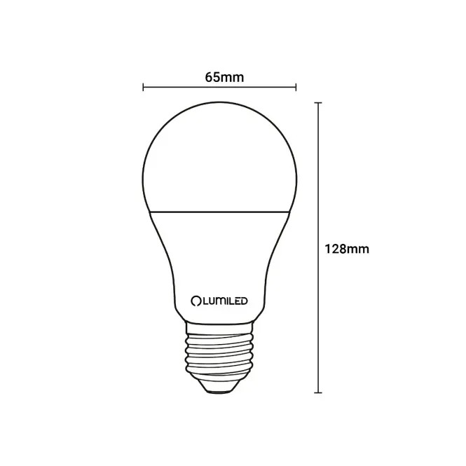 Žiarovky Lumiled LED A65 15W 120W E27 1952lm 3000K,4