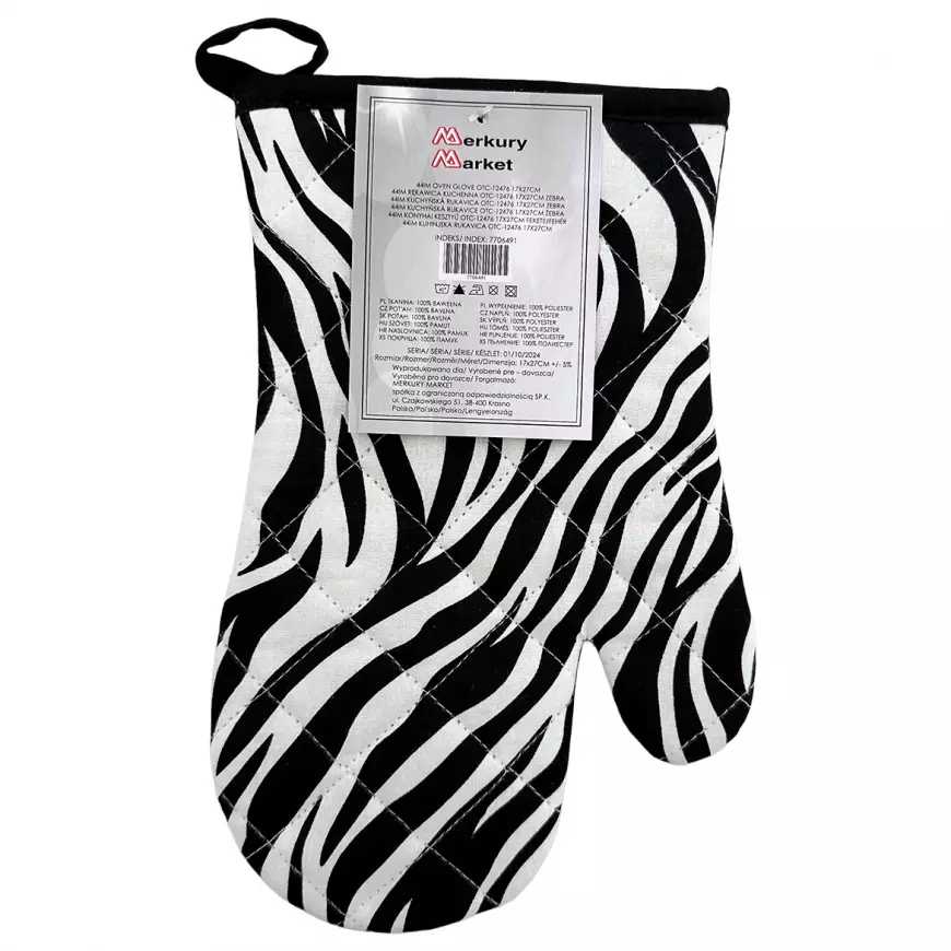 Kuchynská rukavica OTC-12476 17x27 cm zebra