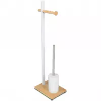 Stojan Wc Biela/Bambus 2bir0033aa-A