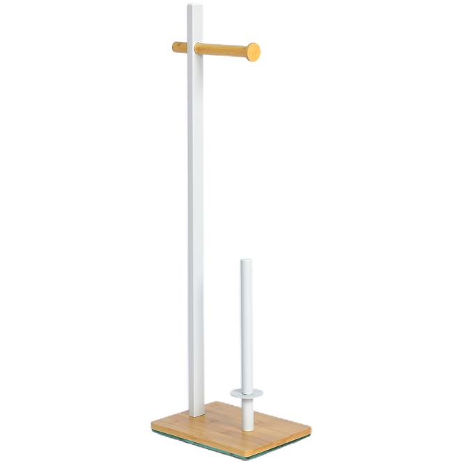 Stojan Wc Biela/Bambus Bpl0035b