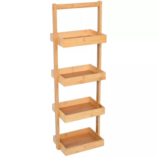 Kúpeľňová Polička Bambus 28x18x84cm Sca0209aa-A
