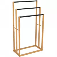 Stojan Na Uteráky 47x24x84cm Čierna/Nat Bth0064aa-A