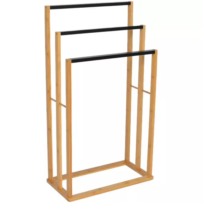 Stojan Na Uteráky 47x24x84cm Čierna/Nat Bth0064aa-A