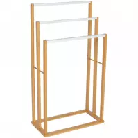 Stojan Na Uteráky 47x24x84cm Biela/Nat Bth0065aa-A