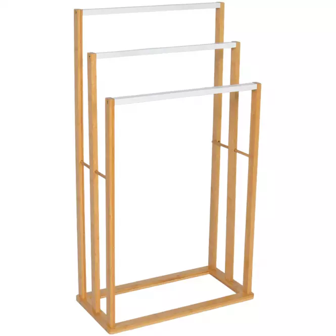 Stojan Na Uteráky 47x24x84cm Biela/Nat Bth0065aa-A