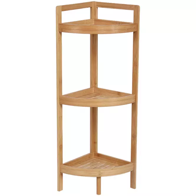 Regál 3-Poličkový Bambus 23.3x23x77cm Sca0208aa-A