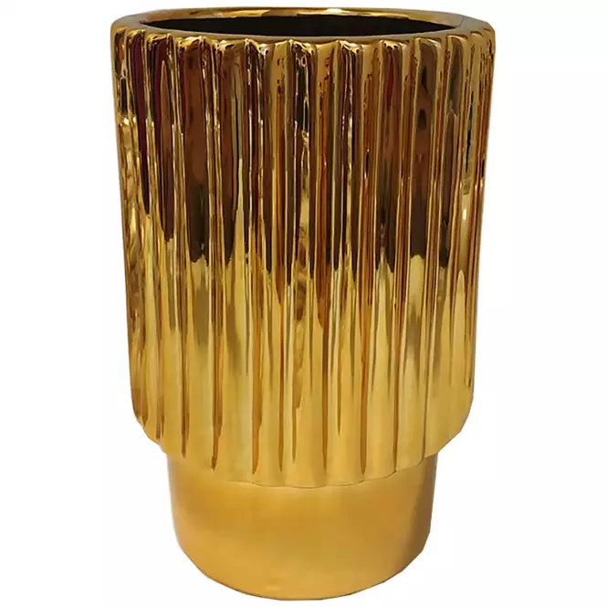 Kvetináč YS44128-S Electroplating Effect D12xh18 Gold