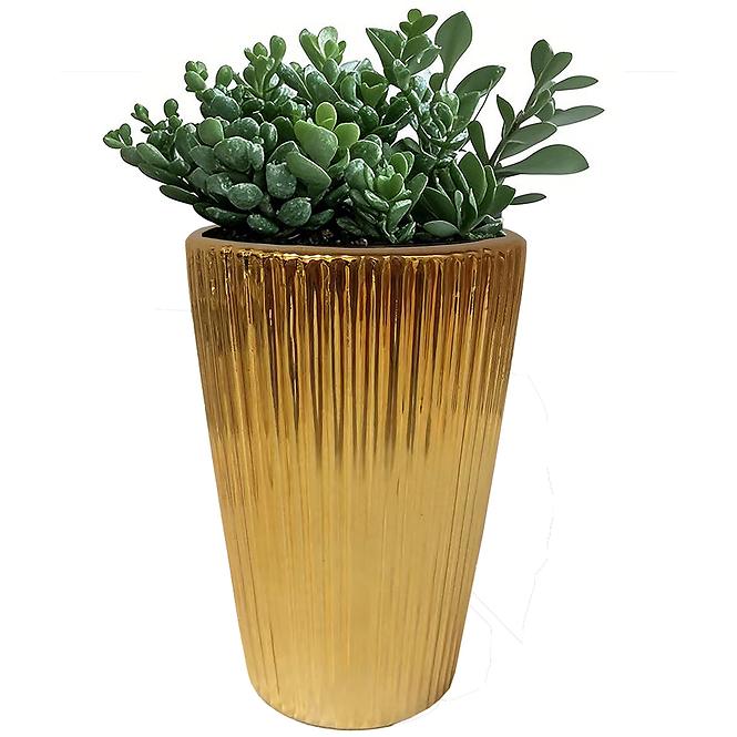Kvetináč YS44193 Electroplating Effect D8xh12 Gold,2